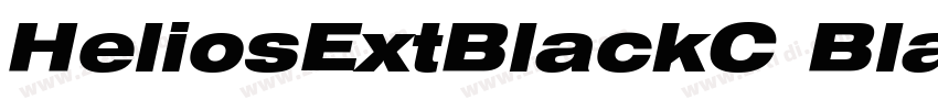 HeliosExtBlackC Blac字体转换